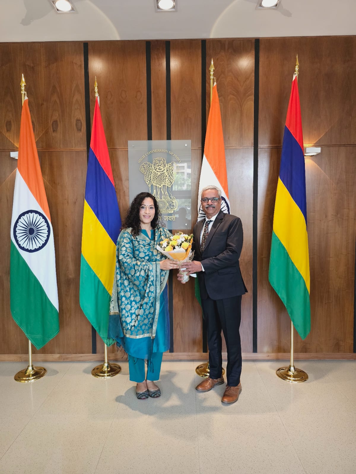 Brainline with Indian Ambassador in Mauritius
